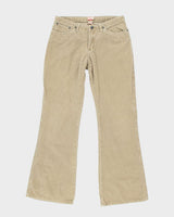 Y2k 00s Tilt Cord Trousers - W30 L33