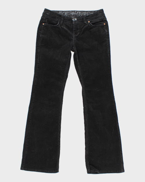 Black Corduroy Trousers - W29 L30