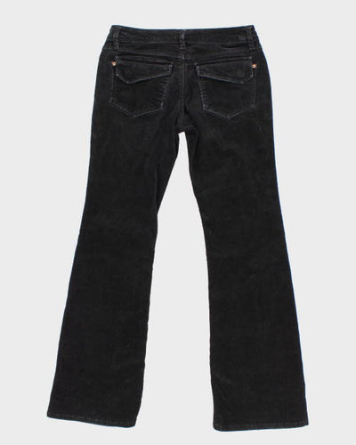 Black Corduroy Trousers - W29 L30