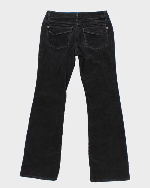 Black Corduroy Trousers - W29 L30