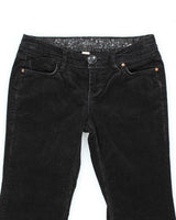 Black Corduroy Trousers - W29 L30