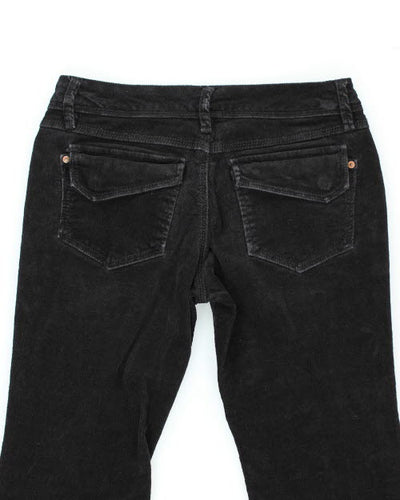Black Corduroy Trousers - W29 L30