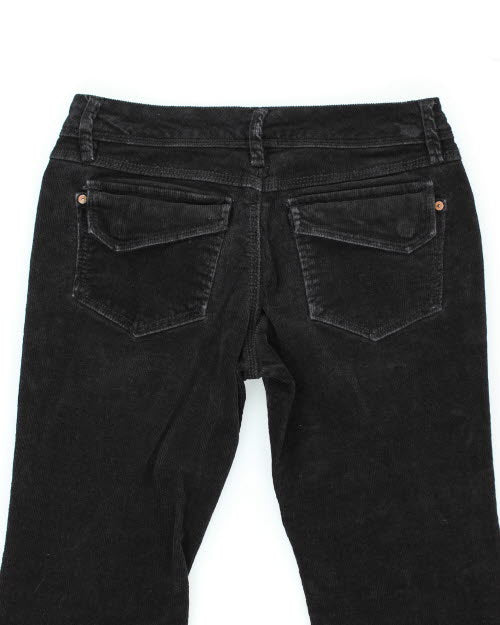 Black Corduroy Trousers - W29 L30