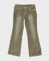Girl Friend Khaki Corduroy Trousers - W29 L28