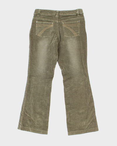 Girl Friend Khaki Corduroy Trousers - W29 L28