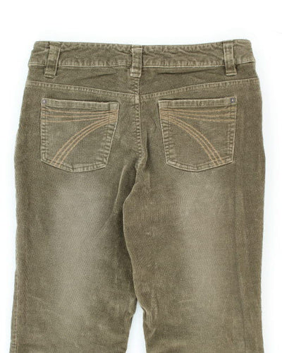 Girl Friend Khaki Corduroy Trousers - W29 L28