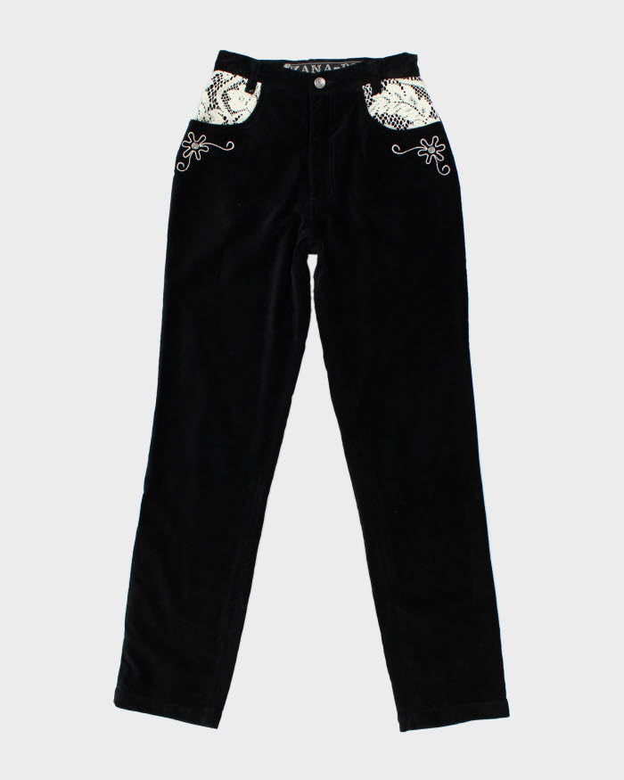 Vintage 90s Zana-Di Velvet Trousers - W26 L30