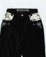 Vintage 90s Zana-Di Velvet Trousers - W26 L30