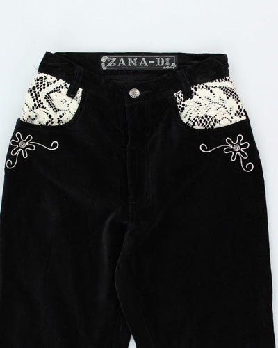 Vintage 90s Zana-Di Velvet Trousers - W26 L30
