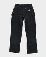 Carhartt Black Double Knee Carpenter Trousers - W30 L32