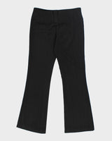Vintage 90s Sirens Black Striped Suit Trousers - W32 L31