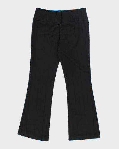 Vintage 90s Sirens Black Striped Suit Trousers - W32 L31