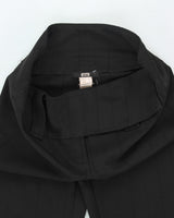 Vintage 90s Sirens Black Striped Suit Trousers - W32 L31