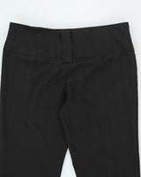 Vintage 90s Sirens Black Striped Suit Trousers - W32 L31