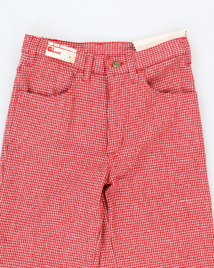 Deadstock Vintage 70s Glove Trousers - W28 L31