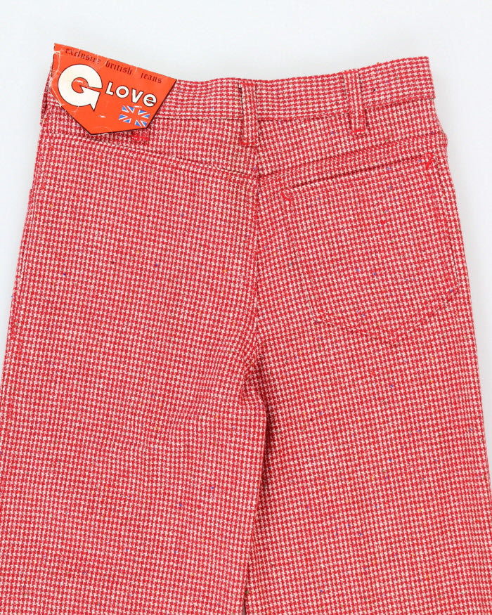 Deadstock Vintage 70s Glove Trousers - W28 L31