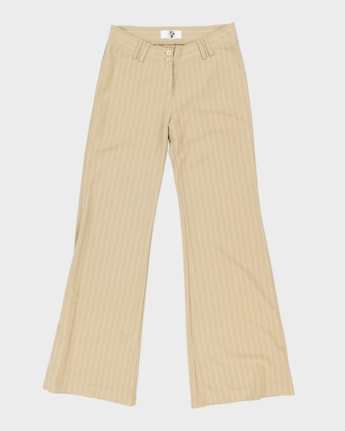Vintage 90s Brown Stripe Trousers - W30 L33
