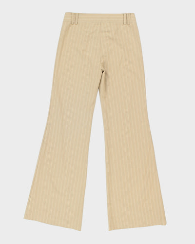 Vintage 90s Brown Stripe Trousers - W30 L33