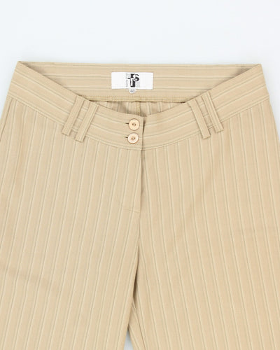 Vintage 90s Brown Stripe Trousers - W30 L33
