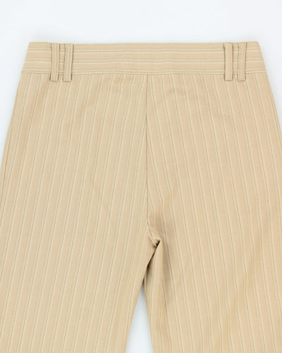 Vintage 90s Brown Stripe Trousers - W30 L33