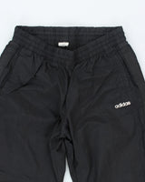 Vintage 90's Adidas Small Logo Shell Tracksuit Bottoms - L