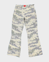 Vintage Mossino Camouflage Faded Flared Trousers - W26 L29