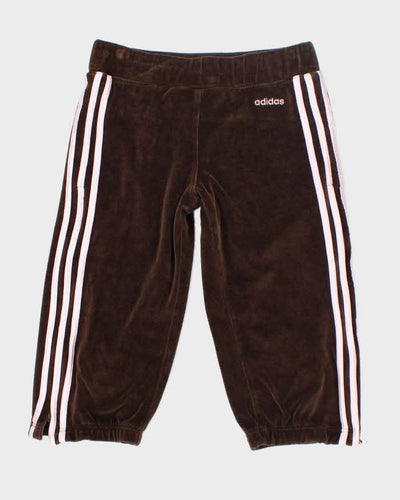Vintage Y2K Adidas Three Stripe Capri Tracksuit Bottoms - M