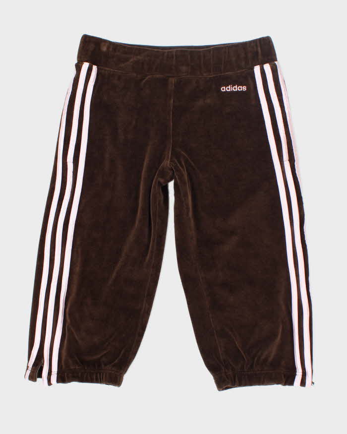 Vintage Y2K Adidas Three Stripe Capri Tracksuit Bottoms - M