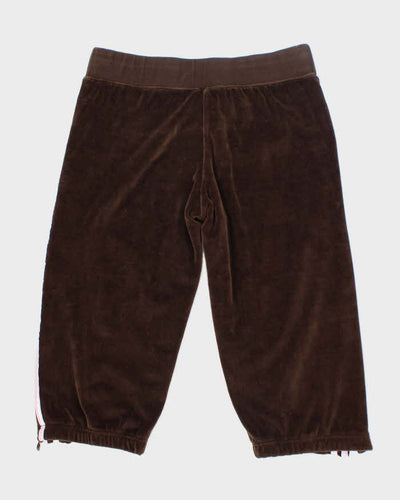 Vintage Y2K Adidas Three Stripe Capri Tracksuit Bottoms - M