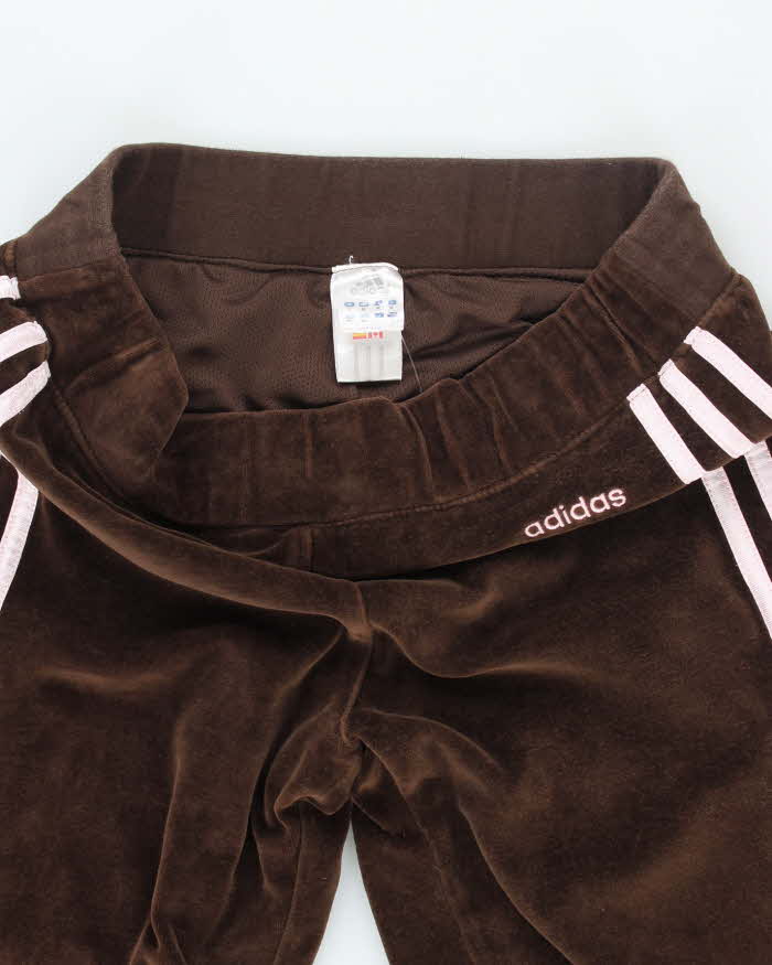 Vintage Y2K Adidas Three Stripe Capri Tracksuit Bottoms - M