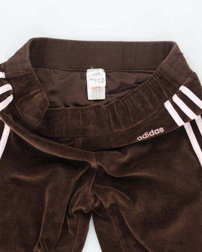 Vintage Y2K Adidas Three Stripe Capri Tracksuit Bottoms - M
