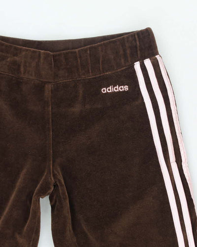 Vintage Y2K Adidas Three Stripe Capri Tracksuit Bottoms - M