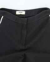 Fendi Wool &amp; Silk Wide Leg Suit Trousers - W30 L31