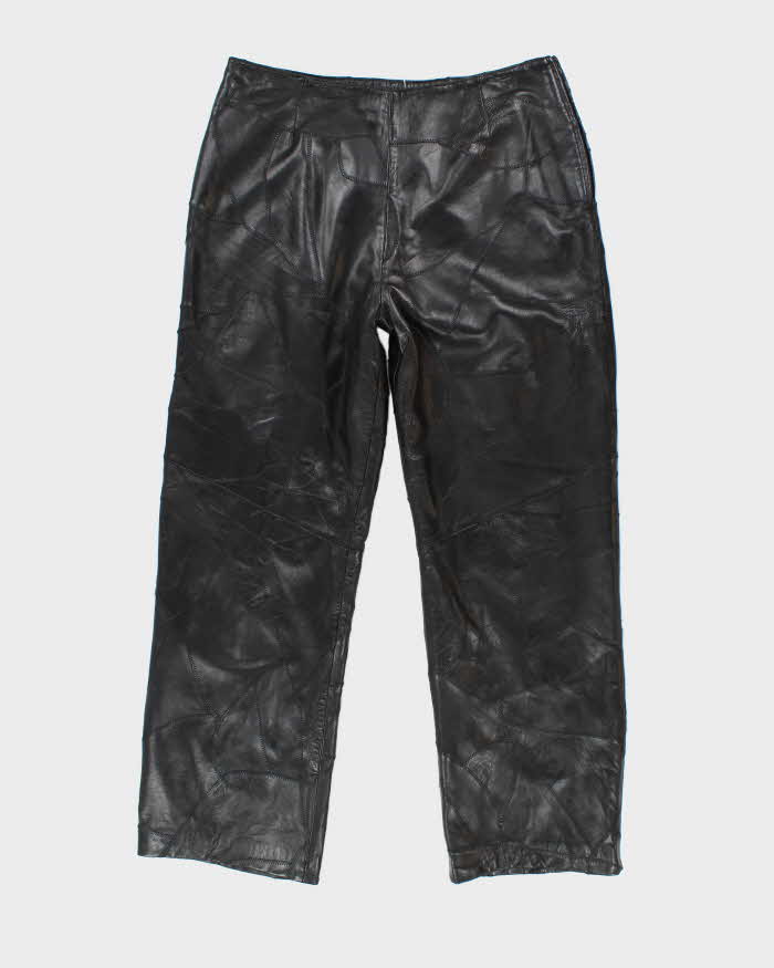 Vintage Danier Leather Patchwork Trousers - W34 L30