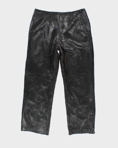 Vintage Danier Leather Patchwork Trousers - W34 L30