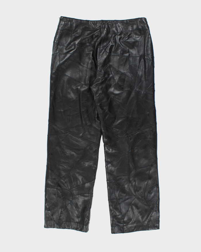 Vintage Danier Leather Patchwork Trousers - W34 L30