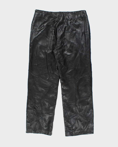 Vintage Danier Leather Patchwork Trousers - W34 L30