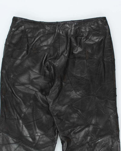 Vintage Danier Leather Patchwork Trousers - W34 L30