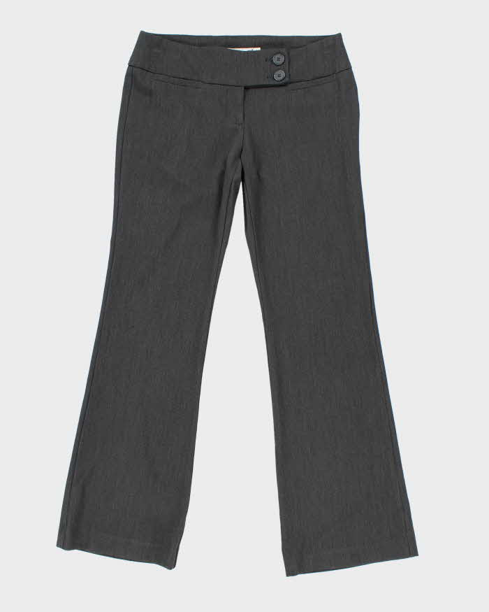 Y2k 00s Dynamite Grey Suit Trousers - W34 L33
