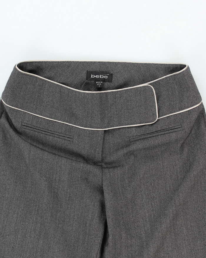 Y2k 00s Bebe Grey Suit Trousers - W30 L29