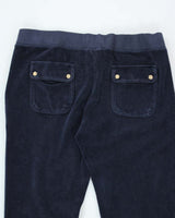 Vintage Y2k 00s Juicy Couture Blue Velour Tracksuit Bottoms - L