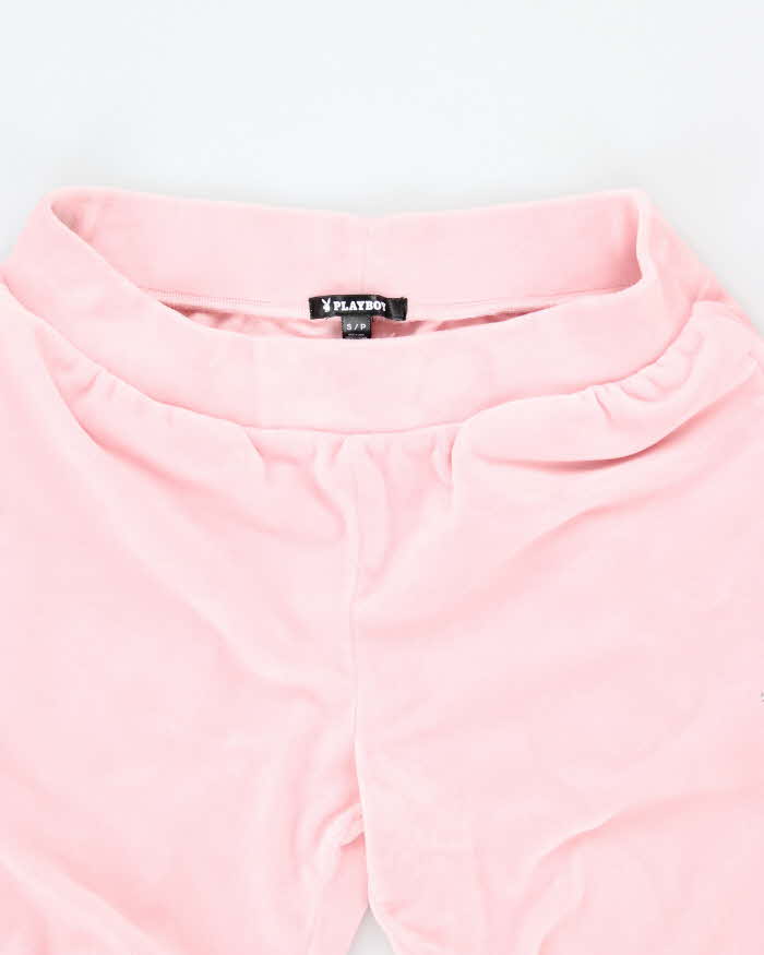 Vintage Y2k 00s Playboy Velour Tracksuit Bottoms - S