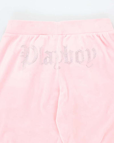 Vintage Y2k 00s Playboy Velour Tracksuit Bottoms - S