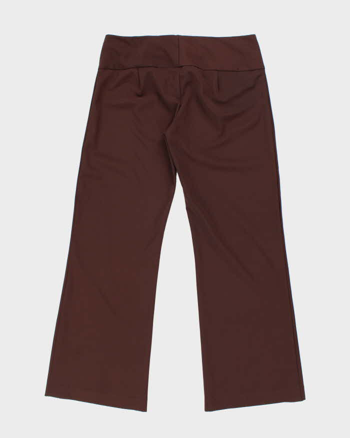 Vintage Y2k 00s Brown Stiped Suit Trousers - W32 L29