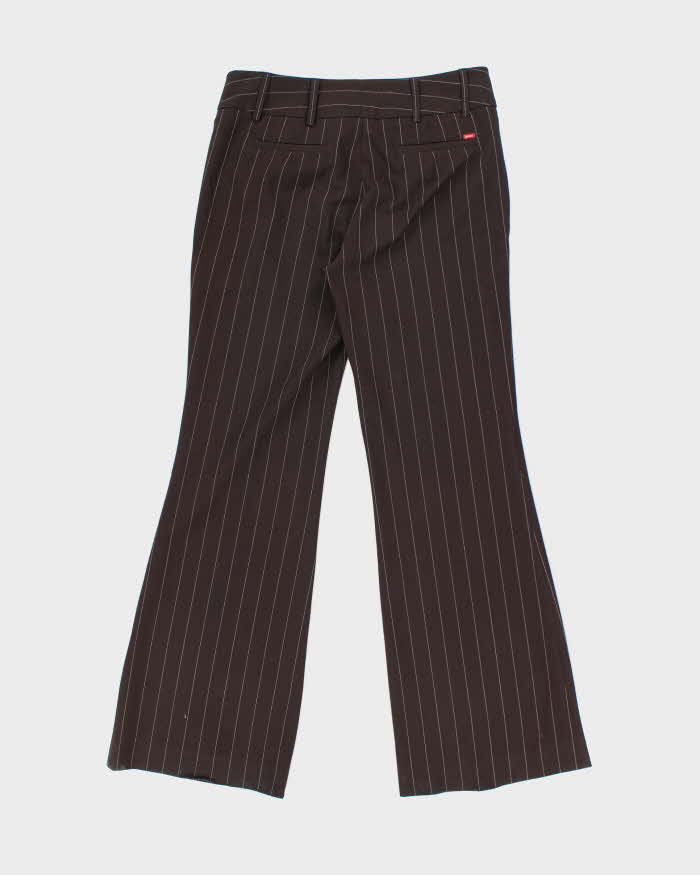 Vintage Y2k 00s Esprit Brown Pin Stripe Trousers - S