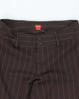 Vintage Y2k 00s Esprit Brown Pin Stripe Trousers - S