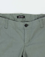 Women's Arc'teryx Khaki Cotton Blend Trousers - W32 L32