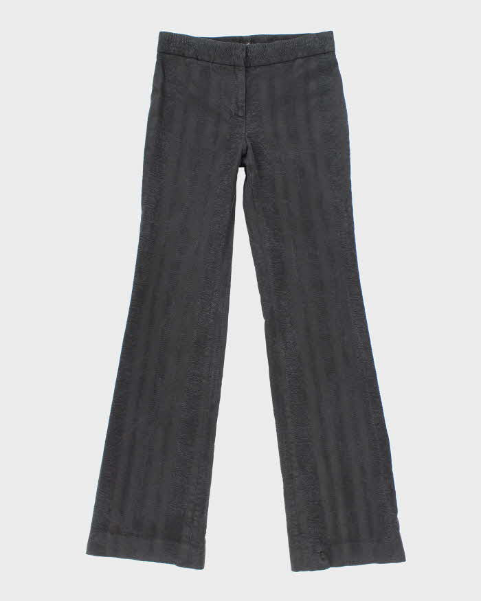 Elie Tahari Black Textured Trousers - W26 L31