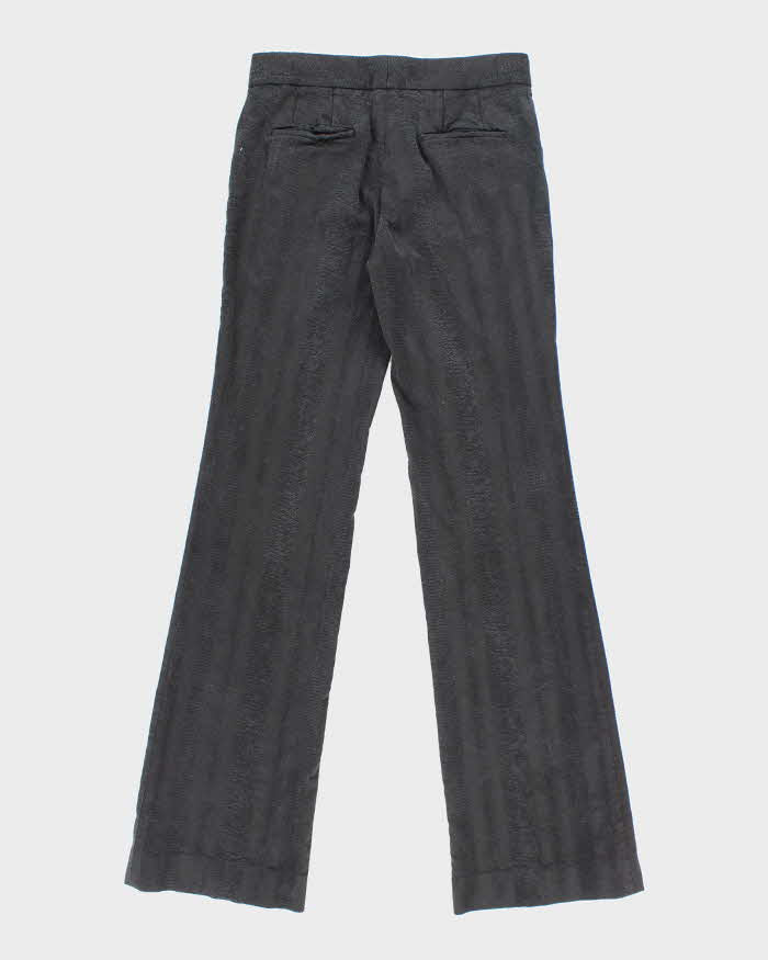 Elie Tahari Black Textured Trousers - W26 L31