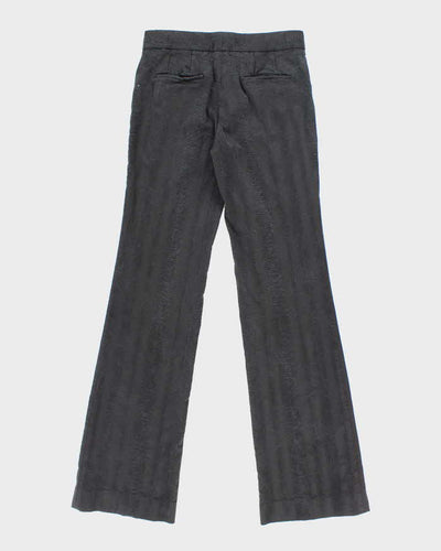 Elie Tahari Black Textured Trousers - W26 L31